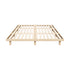Oikiture Bed Frame King Size Bed Base Solid Wood Slats-Wooden Bed Frames-PEROZ Accessories