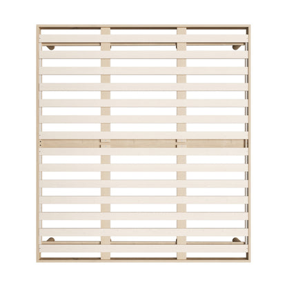 Oikiture Bed Frame King Size Bed Base Solid Wood Slats-Wooden Bed Frames-PEROZ Accessories