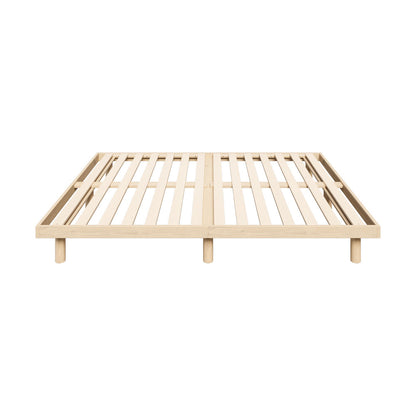 Oikiture Bed Frame King Single Bed Base Solid Wood Slats-Wooden Bed Frames-PEROZ Accessories