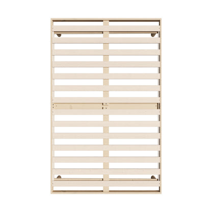 Oikiture Bed Frame King Single Bed Base Solid Wood Slats-Wooden Bed Frames-PEROZ Accessories