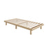 Oikiture Bed Frame Single Size Bed Base Solid Wood Slats-Wooden Bed Frames-PEROZ Accessories