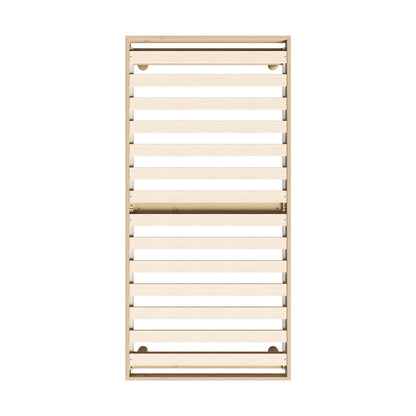 Oikiture Bed Frame Single Size Bed Base Solid Wood Slats-Wooden Bed Frames-PEROZ Accessories