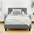 Artiss Neo Bed Frame Fabric - Grey King Single-Bed Frames-PEROZ Accessories