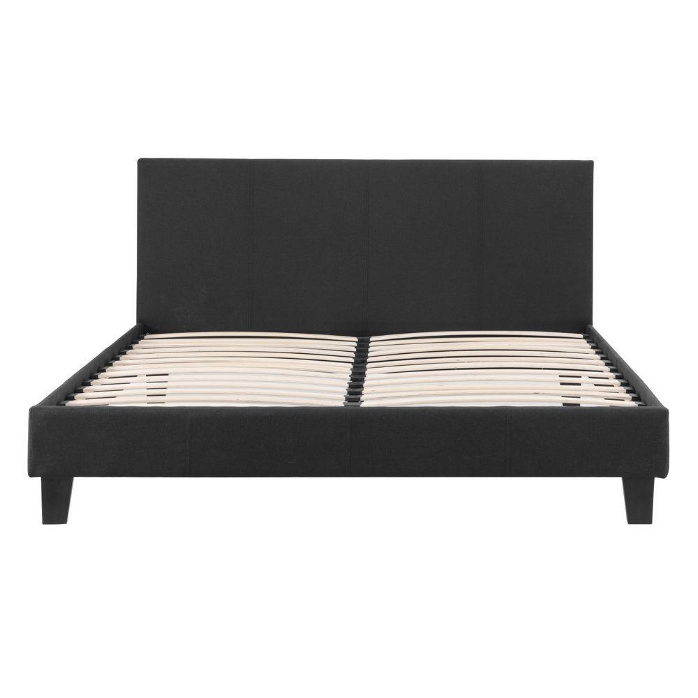 Artiss Neo Bed Frame Fabric - Charcoal Queen-Bed Frames-PEROZ Accessories