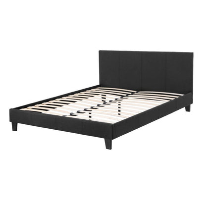 Artiss Neo Bed Frame Fabric - Charcoal Queen-Bed Frames-PEROZ Accessories