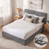 Artiss Nino Bed Frame Fabric - Grey Double-Bed Frames-PEROZ Accessories