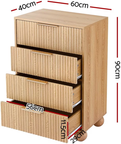 Artiss Queen Bed Frame and 2 Chest of Drawers Set, Boucle Upholstery Platform Bed