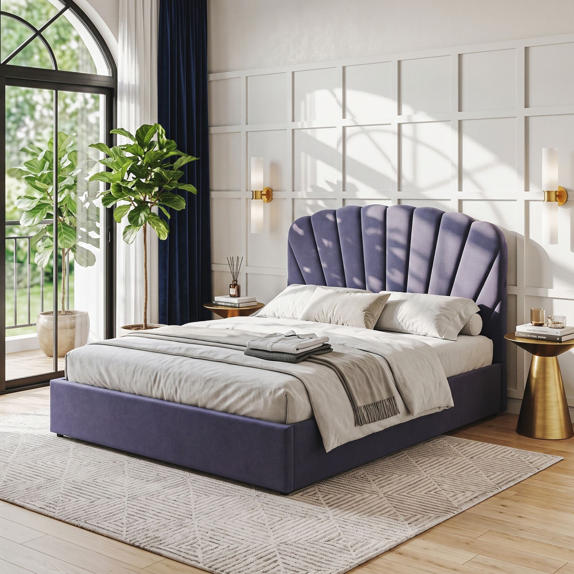 Artiss King Bed Frame with Lift Up Storage and USB Ports Grey