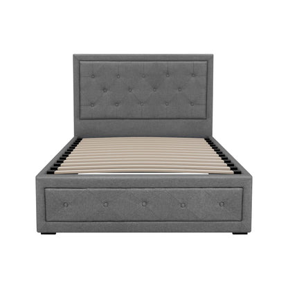 Artiss Bed Frame King Single Size Gas Lift Mattress Base with Storage Fabric-Bed Frames-PEROZ Accessories