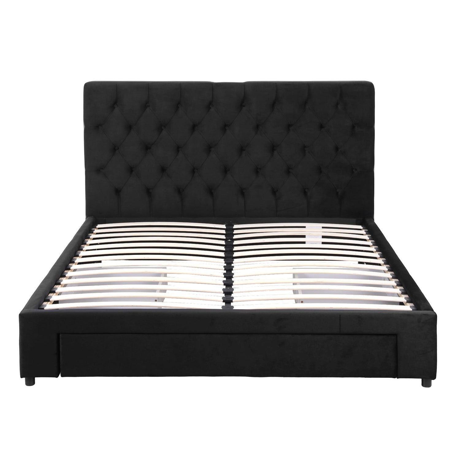 Artiss Queen Bed Frame Storage Charging Station Upholstered 3 Drawers USB Type-C-Furniture > Bedroom > Beds &amp; Bed Frames-PEROZ Accessories