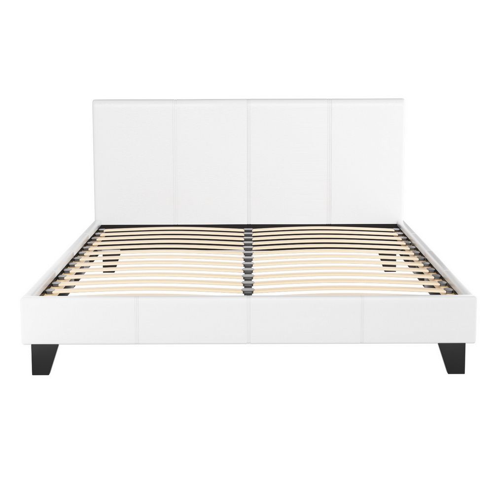 Artiss Bed Frame Queen Size White NEO-Furniture > Bedroom > Beds &amp; Bed Frames-PEROZ Accessories