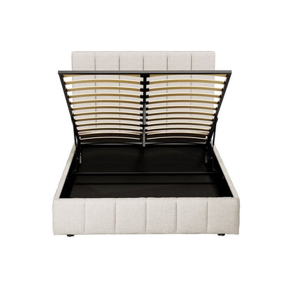Artiss Bed Frame Queen Size Beige TETTE-Furniture > Bedroom-PEROZ Accessories