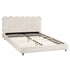 Artiss Double Bed Frame Cloud Headboard Boucle Fabric Mattress Platform Base White-Furniture > Bedroom > Beds & Bed Frames-PEROZ Accessories