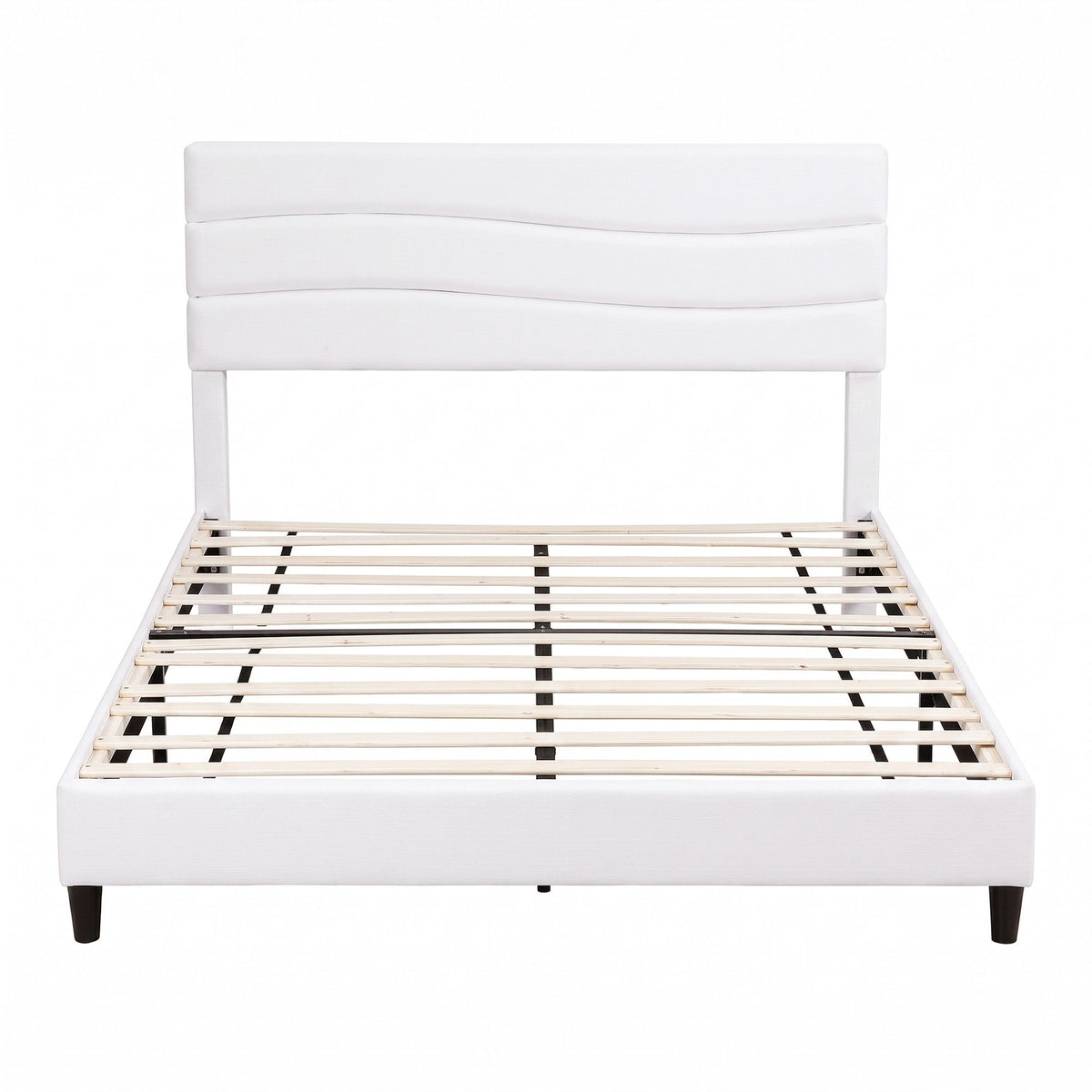 Artiss Queen Bed Frame with Storage Adjustable Headboard Platform Base Linen Fabric Charging Ports-Furniture > Bedroom > Beds &amp; Bed Frames-PEROZ Accessories