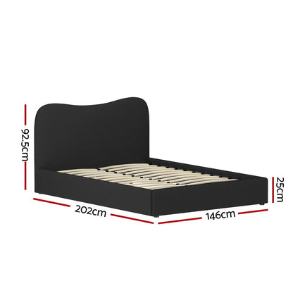 Artiss Bed Frame Double Size Boucle DARA-Furniture &gt; Bedroom &gt; Beds &amp; Bed Frames-PEROZ Accessories