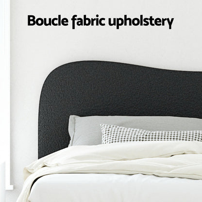 Artiss Bed Frame Double Size Boucle DARA-Furniture &gt; Bedroom &gt; Beds &amp; Bed Frames-PEROZ Accessories