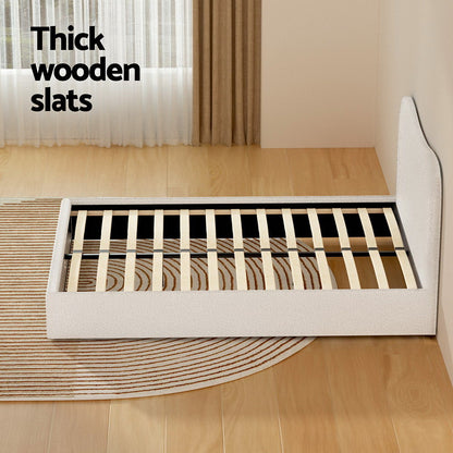 Artiss Bed Frame Double Size Boucle DARA-Baby &amp; Kids > Kid&