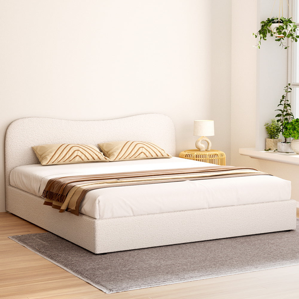 Artiss Bed Frame King Size Boucle DARA-Baby &amp; Kids &gt; Kid&