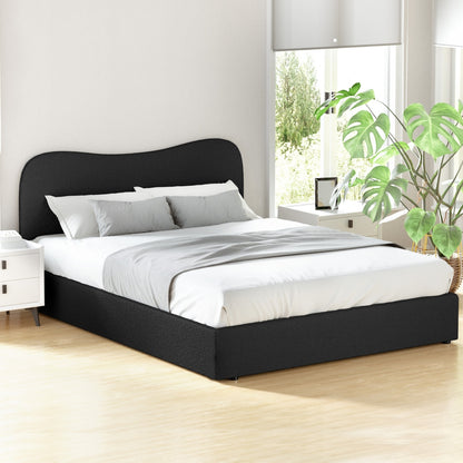 Artiss Bed Frame Queen Size Boucle DARA-Furniture &gt; Bedroom &gt; Beds &amp; Bed Frames-PEROZ Accessories