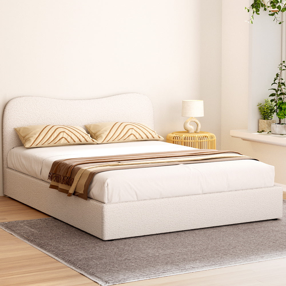 Artiss Bed Frame Queen Size Boucle DARA-Baby &amp; Kids &gt; Kid&