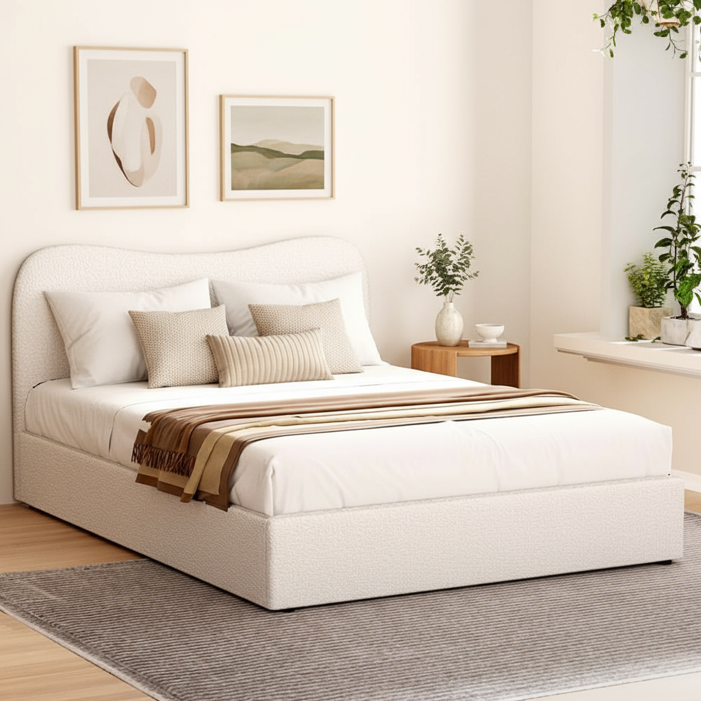Artiss Bed Frame Queen Size Boucle DARA-Baby &amp; Kids > Kid&
