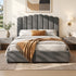 Artiss Bed Frame Double Size Velvet Grey FION-Furniture > Bedroom > Beds & Bed Frames-PEROZ Accessories
