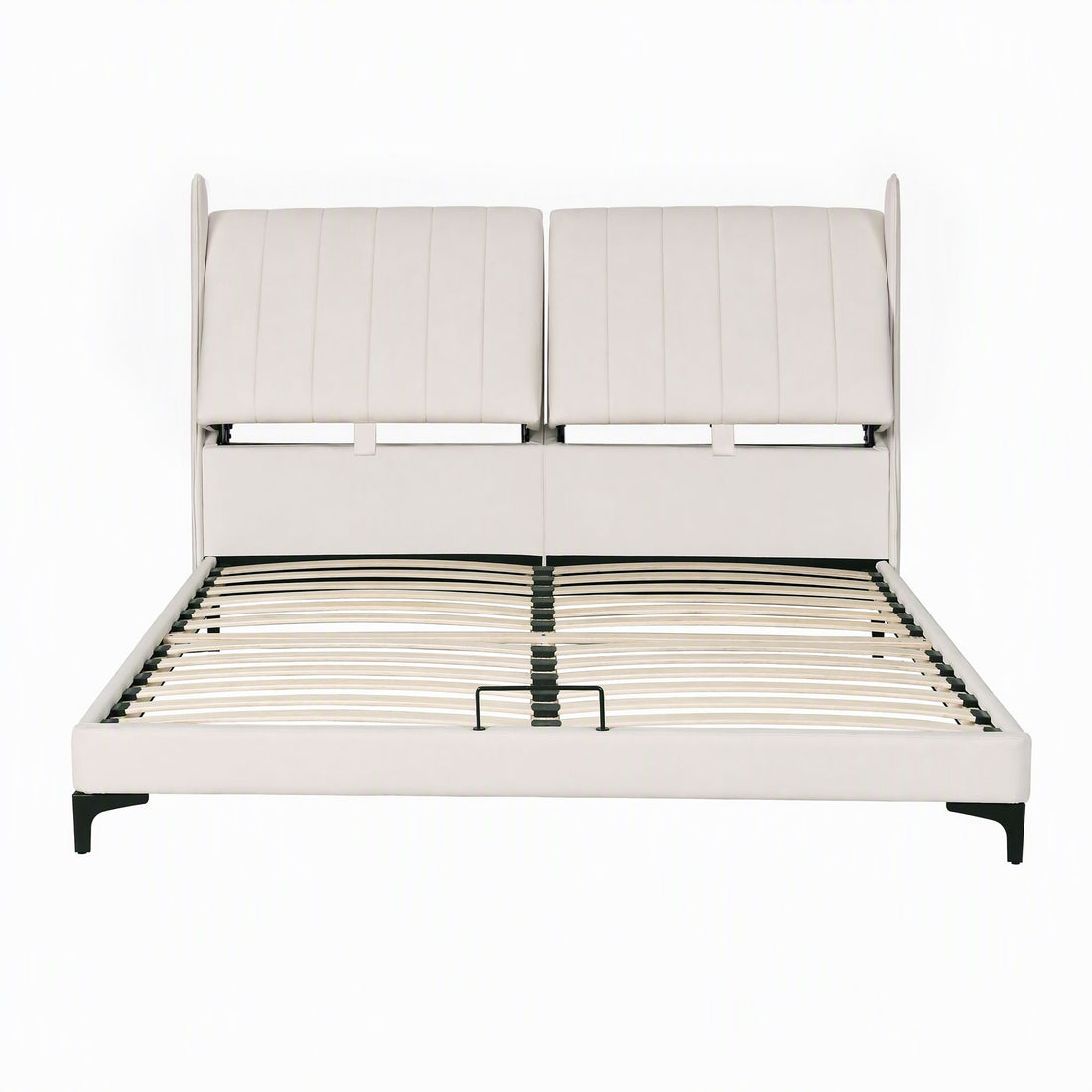 Artiss Queen Size Bed Frame with Adjustable Headboard, PU Leather-Furniture > Bedroom > Beds &amp; Bed Frames-PEROZ Accessories