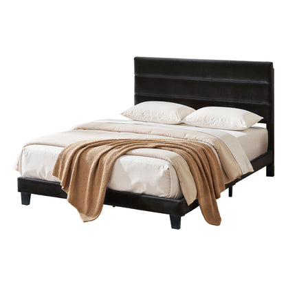 Artiss Queen Bed Frame Upholstered Platform Base with Geometric Headboard Black Velvet-Furniture > Bedroom > Beds &amp; Bed Frames-PEROZ Accessories