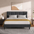 Artiss Tino Bed Frame Double Size Charcoal Fabric-Bed Frames-PEROZ Accessories