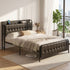Artiss Double Bed Frame with Storage Headboard SAA Certified Charging Station-Furniture > Bedroom > Beds & Bed Frames-PEROZ Accessories