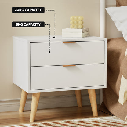 Artiss Queen Bed Frame Bedside Table Set Gas Lift Storage Base with Boucle Fabric Upholstered Headboard 2 Drawer Nightstand for Bedroom Furniture-Furniture > Bedroom > Beds &amp; Bed Frames-PEROZ Accessories