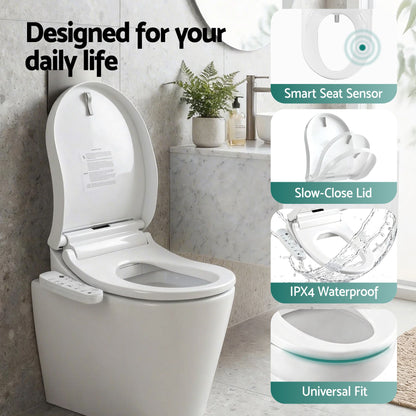 Cefito Smart Electric Bidet Toilet Seat Cover D-Shape SIAA Material Certified-Furniture > Bathroom > Bidets-PEROZ Accessories