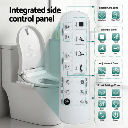 Cefito Smart Electric Bidet Toilet Seat Cover D-Shape SIAA Material Certified-Furniture > Bathroom > Bidets-PEROZ Accessories