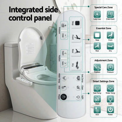Cefito Smart Electric Bidet Toilet Seat LED Display Heated Dryer WaterMark-Furniture > Bathroom > Bidets-PEROZ Accessories