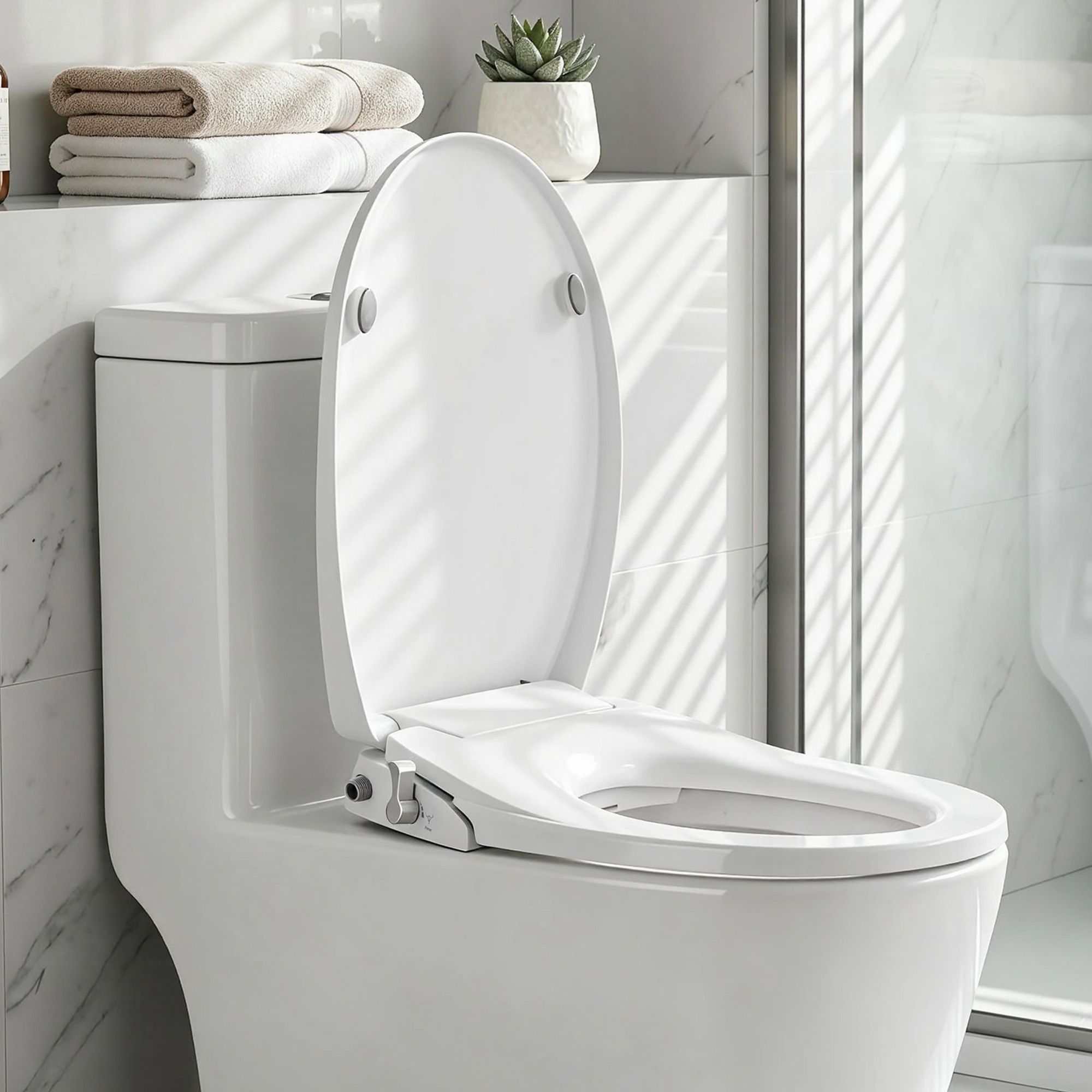 Cefito Non Electric Bidet Toilet Seat O-Shape Dual Nozzle Soft Close WaterMark DIY-Furniture > Bathroom > Bidets-PEROZ Accessories