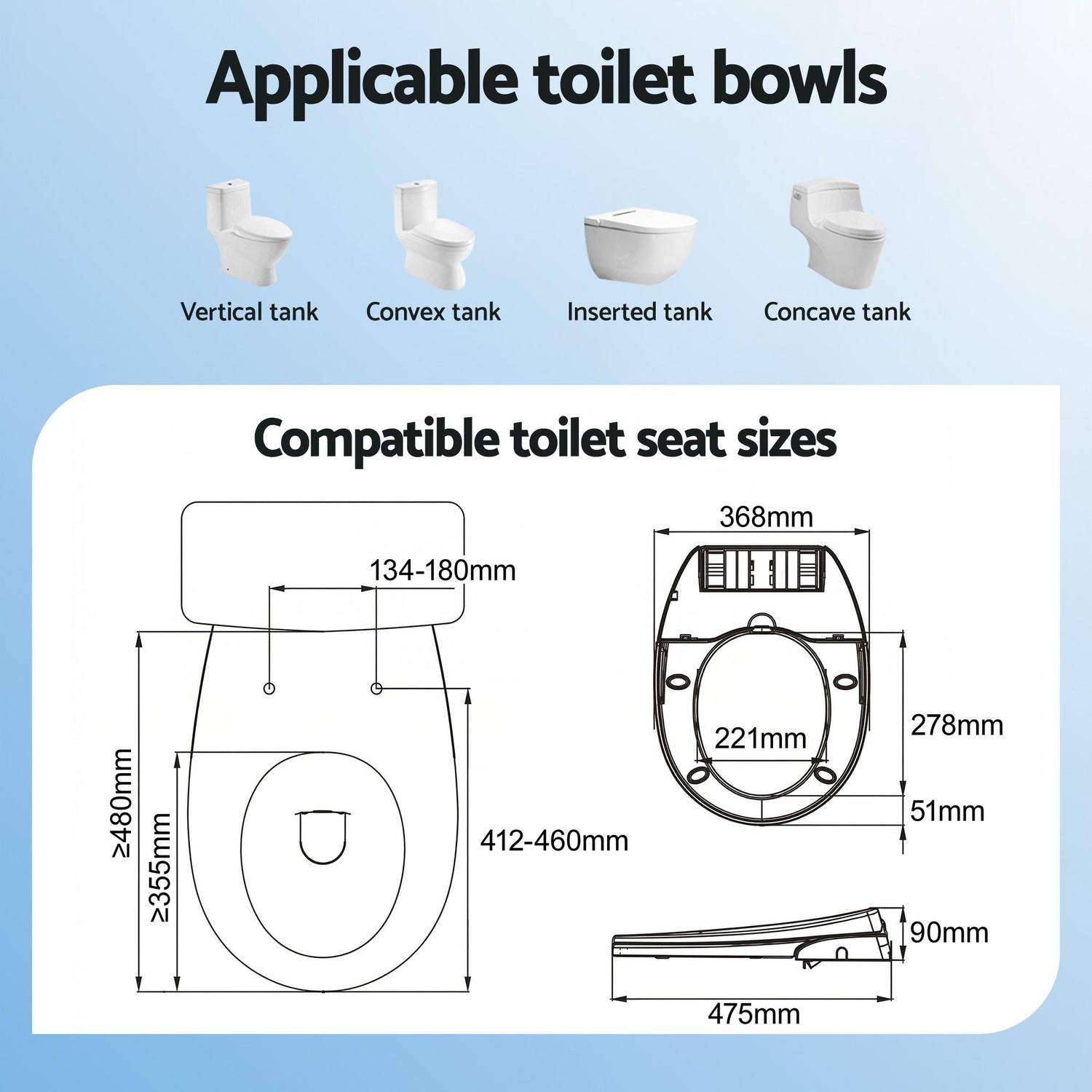 Cefito Non Electric Bidet Toilet Seat O-Shape Dual Nozzle Soft Close WaterMark DIY-Furniture > Bathroom > Bidets-PEROZ Accessories