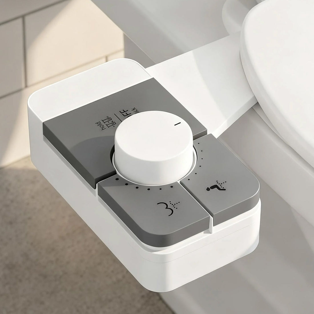 Cefito Non-Electric Ultra-Slim Bidet Attachment Detachable Bidet with Dual Nozzle Frontal &amp; Rear Wash Adjustable Water Pressure Cold Water Toilet Bide-Home &amp; Garden > Bathroom Accessories > Toilet &amp; Bidet Accessories-PEROZ Accessories