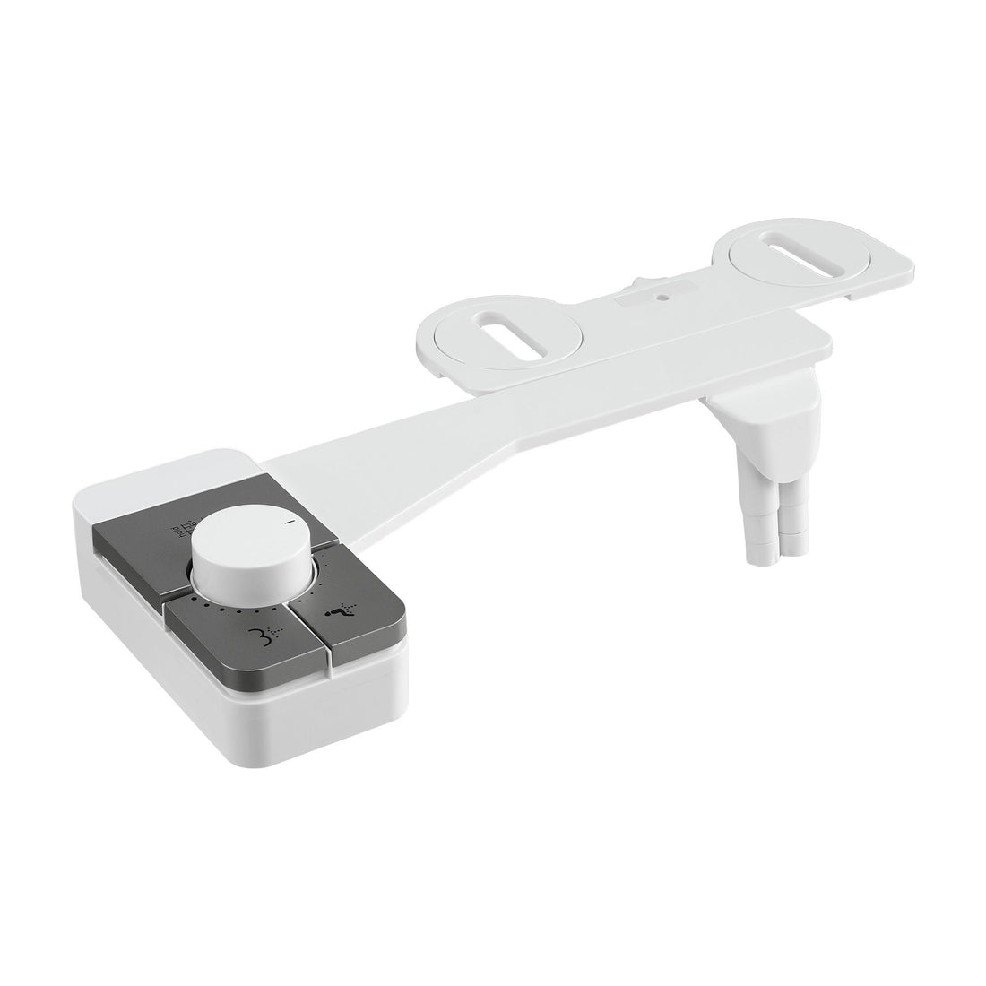 Cefito Non-Electric Ultra-Slim Bidet Attachment Detachable Bidet with Dual Nozzle Frontal &amp; Rear Wash Adjustable Water Pressure Cold Water Toilet Bide-Home &amp; Garden > Bathroom Accessories > Toilet &amp; Bidet Accessories-PEROZ Accessories