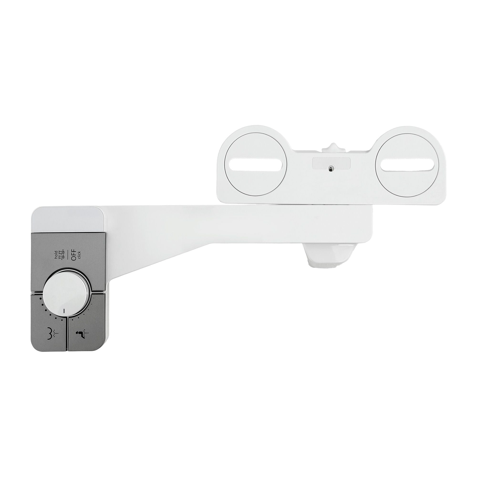 Cefito Non-Electric Ultra-Slim Bidet Attachment Detachable Bidet with Dual Nozzle Frontal &amp; Rear Wash Adjustable Water Pressure Cold Water Toilet Bide-Home &amp; Garden > Bathroom Accessories > Toilet &amp; Bidet Accessories-PEROZ Accessories