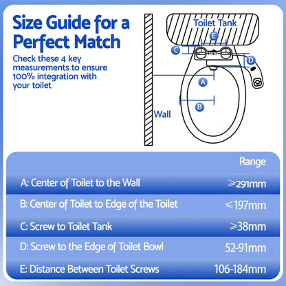 Cefito Ultra-Slim Bidet Attachment Detachable Bidet with Self-Cleaning Dual Nozzle Non-Electric Adjustable Water Pressure, Cold Water Toilet Bide-Home &amp; Garden > Bathroom Accessories > Toilet &amp; Bidet Accessories-PEROZ Accessories