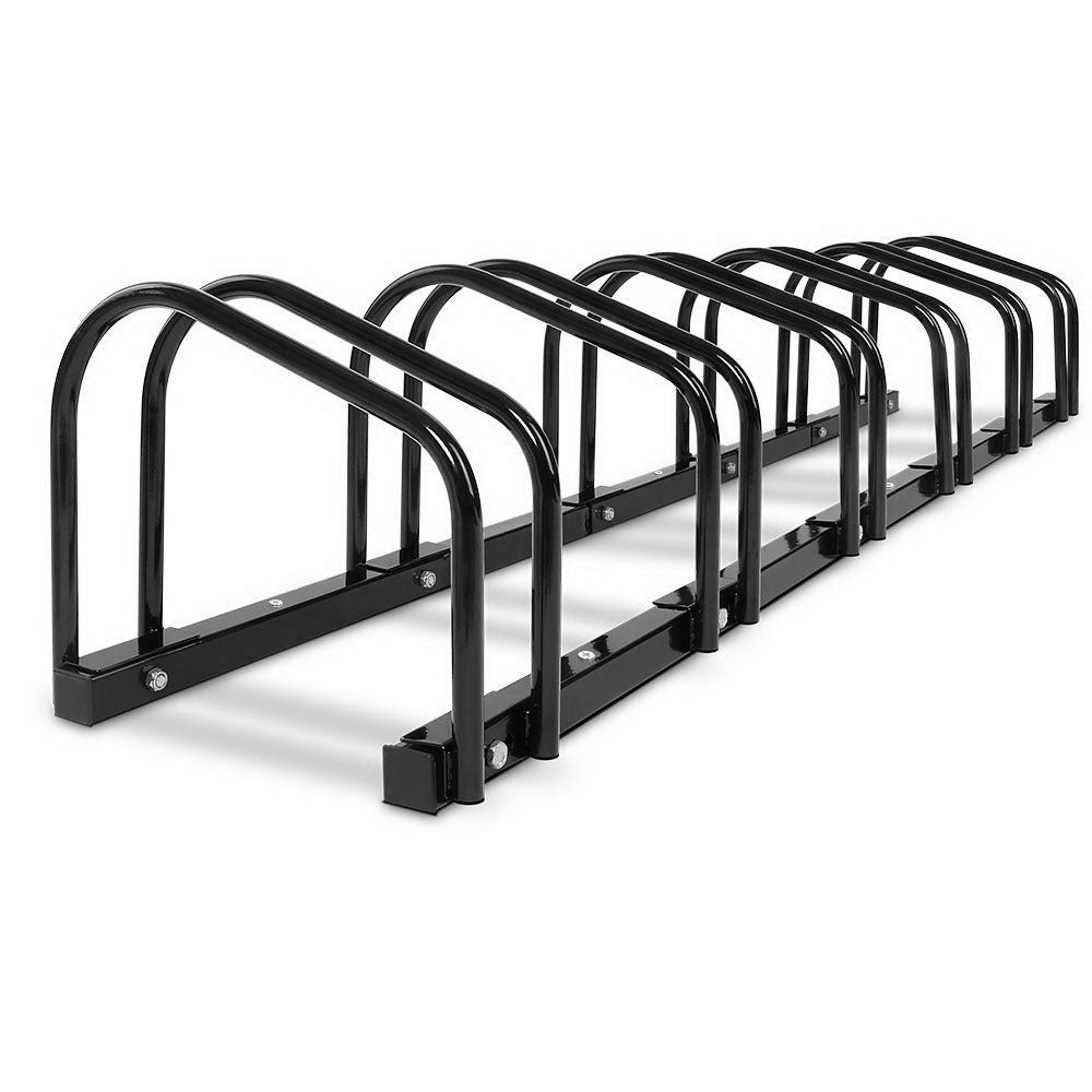 Weisshorn 6 Bike Stand Rack Bicycle Storage Floor Parking Holder Cycling Black-Sports &amp; Fitness &gt; Bikes &amp; Accessories &gt; Bicycle Stands &amp; Storage-PEROZ Accessories