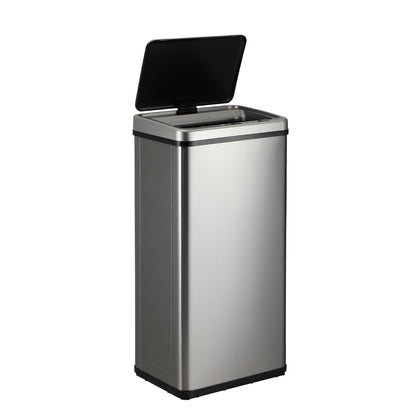 Oikiture 50L Motion Sensor Bin Automatic Silver-Sensor Bin-PEROZ Accessories