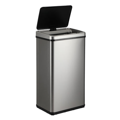 Oikiture 40L Motion Sensor Bin Automatic Rubbish Can Silver-Sensor Bin-PEROZ Accessories