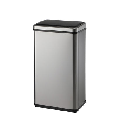 Oikiture 40L Motion Sensor Bin Automatic Rubbish Can Silver-Sensor Bin-PEROZ Accessories