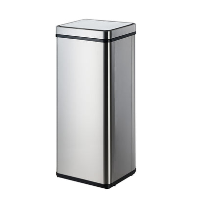 Oikiture 75L Motion Sensor Bin Automatic Rubbish Trash Can Silver-Sensor Bin-PEROZ Accessories