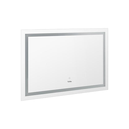 Oikiture 100 x 70cm Bathroom LED Mirror Wall Mounted-Bathroom Mirrors-PEROZ Accessories