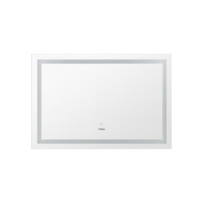 Oikiture 100 x 70cm Bathroom LED Mirror Wall Mounted-Bathroom Mirrors-PEROZ Accessories