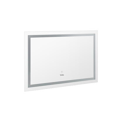 Oikiture 80 x 60cm Bathroom LED Mirror Vanity Mirror Wall Mounted Makeup Mirror-Bathroom Mirrors-PEROZ Accessories