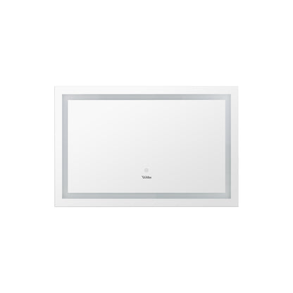 Oikiture 80 x 60cm Bathroom LED Mirror Vanity Mirror Wall Mounted Makeup Mirror-Bathroom Mirrors-PEROZ Accessories