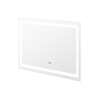 Oikiture 80 x 60cm Bathroom LED Mirror Vanity Mirror Wall Mounted Makeup Mirror-Bathroom Mirrors-PEROZ Accessories